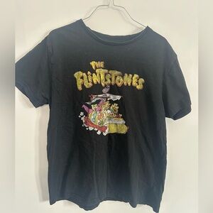 Vintage Black Flintstones Graphic Tee